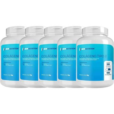 Imagem de Kit 5X Colágeno Tipo 2 40mg - 90 Cápsulas - NewNutrition-Masculino