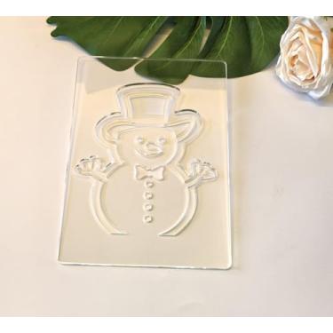 Imagem de Modelos de fresadora de acrílico para lanterna de Natal, kit de artesanato em madeira de 14 x 20 cm, ideias de presente DIY (homem de neve)