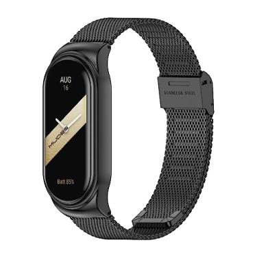 Imagem de MIJOBS Pulseira de substituição respirável para Xiaomi Mi Band 10/9 para Mi Fit Band 9 SmartWatch para mulheres e homens