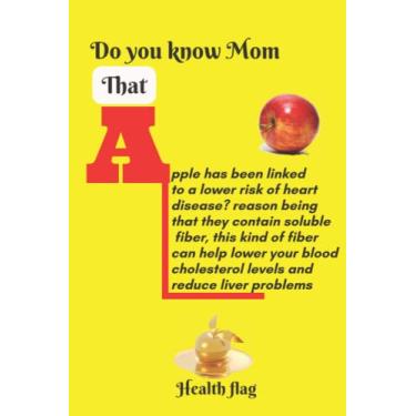 Imagem de Do you know? Eating an apple everyday helps us boost our immune system and it also reduces liver problems: Writing Journal, Educative Notebook for ... Tips on Health and fitness, Yellow Color