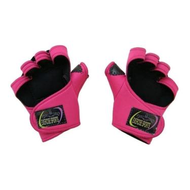 Imagem de Luva Feminina Rosa Com Polegar - Musculação - Fit Rosa M