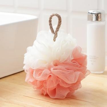 Imagem de Esponja de bucha para chuveiro, buchas, esponjas de banho, bolas de malha para esfoliante corporal, esfoliante, lavagem, esfregão, banheiro, masculino, feminino