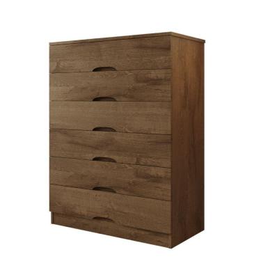 Imagem de Cômoda 6 Gavetas Sevilha Mademarcs Brauna