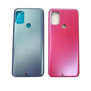 Imagem de SHOWGOOD Capa de Bateria Traseira Porta Traseira Capa Traseira para Motorola Moto G20 XT2128-1 XT2128-2 Peças de Reposição de Tampa de Bateria (Rosa)