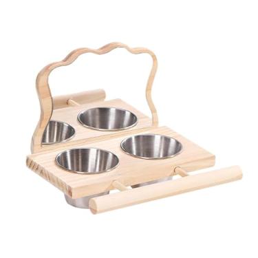 Imagem de Generic Poleiro para Pássaros com Comedouro Espelhado, Suprimentos para Pássaros Como Agapornis E Canários.