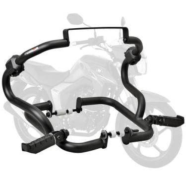 Imagem de Protetor de Motor e Carenagem Coyote Preto com Pedais - DK 150 - Haoju