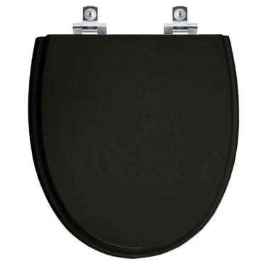 Imagem de Assento Sanitário Soft Close Eros Preto Para Vaso Incepa