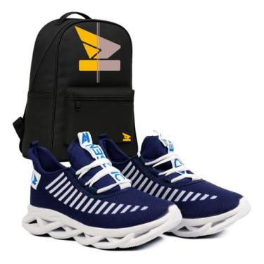 Imagem de Kit Tenis Masculino Esporte Academia Corrida Treino +mochila - Oldsen,