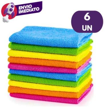 Imagem de Pano Chão Microfibra Multiuso Limpeza Geral Grande 50x70 Magico Alta A