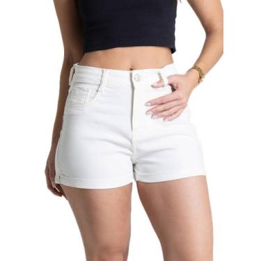 Imagem de Shorts Sarja Sawary - 281767 - off white 40, Branco, 40