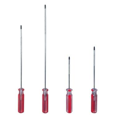 Imagem de Conjunto de 4 chaves de fenda Phillips, 3 x 75 mm, 3 x 100 mm, 3 x 150 mm e 3 x 200 mm, 4 tamanhos diferentes de chave de fenda de precisão para pequenos eletrodomésticos