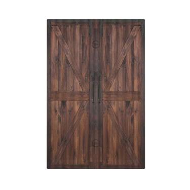 Imagem de Wmhusu Capa de interruptor de luz marrom country porta de celeiro retrô placa de parede capa de parede 1 gangue em branco sem dispositivo capas decorativas de tomada placa elétrica para decoração de