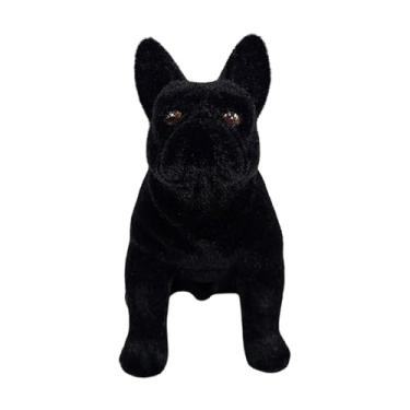 Imagem de Bohany Decoração De Bulldog Francês,Animal Realista E Engraçado - Estatuetas De Cão Para Escritório Escultura Animal,Para Interior Exterior Escritório Prateleira Jardim Pátio Natal