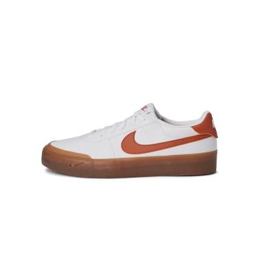 Imagem de Nike Tênis masculino Court Shot, Branco/laranja fogueira/marrom médio, 44