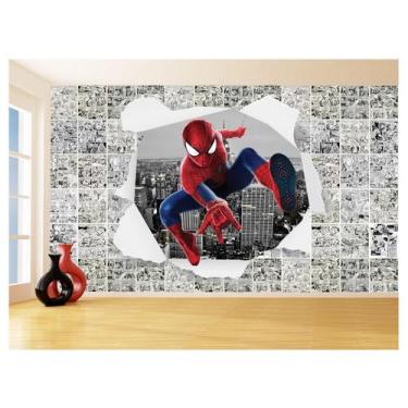 Imagem de Papel De Parede 3D Heróis Página Quadrinhos Hq 3,5M Nhma225 - Você Dec