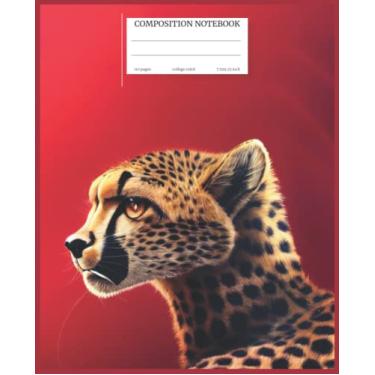 Imagem de Cheetah Composition Notebook: College Ruled | Cheetah Print School, Home And Office Supplies | Wide Lined | Leopard Aesthetic Journal For Girls, Teens, Women