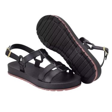 Imagem de Sandalia Feminina Papete Rasteirinha Super Charmosa Confortavel Leve Macia Alta Aderencia (PRETO, BR, Adulto, Numérico, 40)