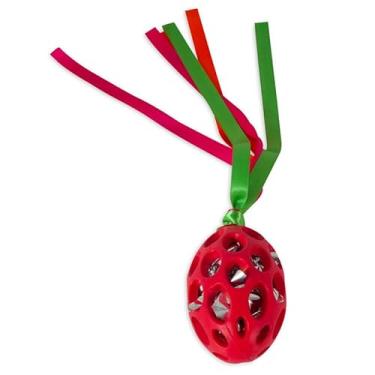 Imagem de Brinquedo Interativo JW Football with Streamer para Gatos Borracha Natural, Cauda de Celofane e Estímulo Instintivo