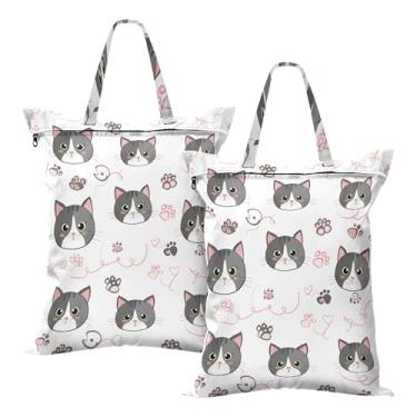 Imagem de SEHANY 2 peças de sacos grandes de lavanderia com alça, à prova d'água, bolsa de roupa para viagem e natação