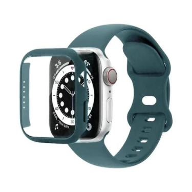 Imagem de Pulseira De Silicone Para Apple Watch 44mm 41mm 45mm 40mm 38mm 42mm Co