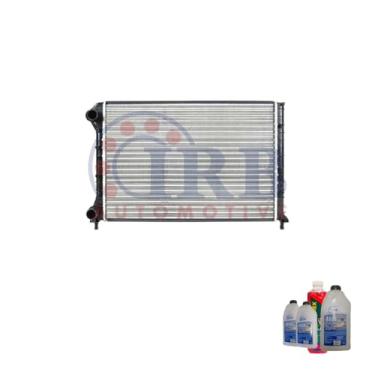 Imagem de Kit Radiador Doblô 1.6 16V 2001+ C/S Ar + Aditivo Radiex Rosa + Água Desmineralizada