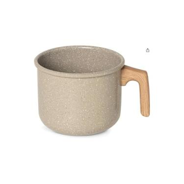 Imagem de Enjoy Fervedor Leitera de Alumínio, Cinza, 1,5L, 14cm de Diâmetro, com Cabo de Baquelite Antiaquecimento, Design Moderno e Compacto