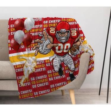 Imagem de Allenjoy 144,8 cm x 127 cm Cobertor de espírito de dia de jogo Gridiron Power Motion cobertores sofá-cama decoração de sala de estar macio durável lavável