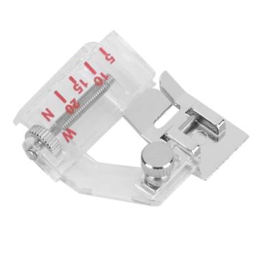 Imagem de Phefop Pés de Encadernação para Máquina de Costura 5 Unidades de Largura Ajustável 5-20 Mm Calcador de Encadernação Viés para Máquina de Costura Doméstica Ajuste Universal Em Aço Inoxidável Durável