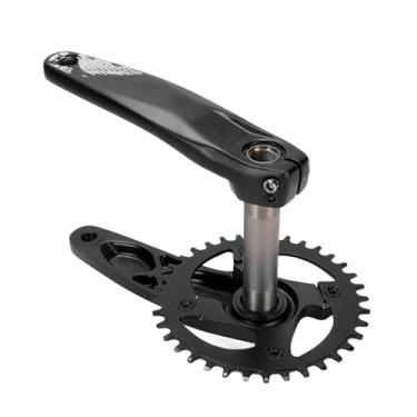 Imagem de SPYMINNPOO Pedaleira de Bicicleta, Conjunto de Pedaleira Integrado Oco de Liga de Alumínio 36T para Bicicletas de Montanha e Motocicletas Elétricas, Fácil Instalação Com Maior Absorção de Choque e