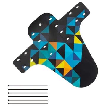 Imagem de Para-lama de bicicleta MTB Mountain Road Bicycle, acessório para ciclismo, peça única (1 unidade).(Blue Plaid)