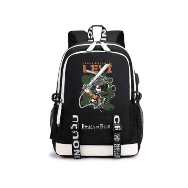 Imagem de Mochila Attack on Titans Levis Ackermans Cartoon Kids