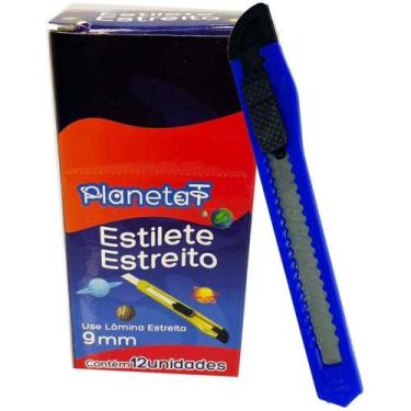 Imagem de Estilete Estreito 9MM (S) C/EMBALAGEM Individual Caixa com 12 - VP