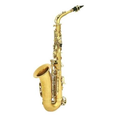 Imagem de Custom Saxofone Alto Laqueado Eb Mi Bemol Case Dourado - Minymix