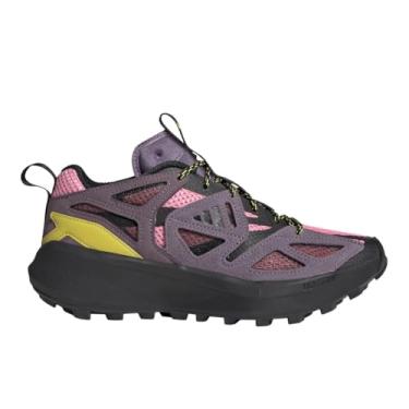 Imagem de adidas Tênis feminino Kantai Trail, Rosa Bliss, preto/enxofre puro, 38