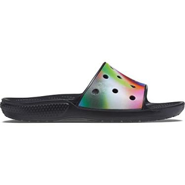 Imagem de Chinelo Classic Solarized Slide, Crocs, Adulto Unissex, Black/Multi, 39