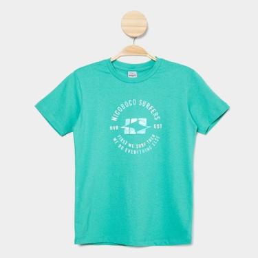 Imagem de Camiseta Infantil Nicoboco Básica Moorea Menino, Verde, 10A
