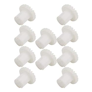 Imagem de Cuofyunl 10 peças de engrenagem cônica de plástico de alta qualidade c43 acessórios para máquina de tricô kh260