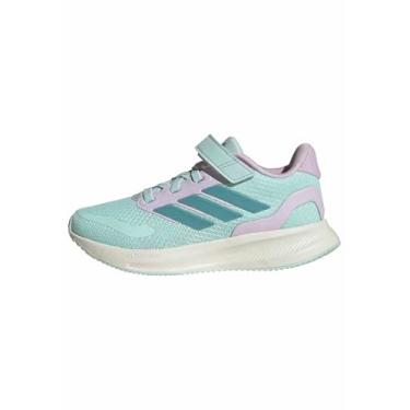 Imagem de adidas Tênis infantil unissex Run Falcon 5, Halo Mint/Mint Ton/Ice Lavender, 15