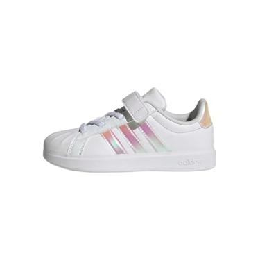 Imagem de adidas Tênis infantil unissex Streetalk, Branco/iridescente/branco, 21