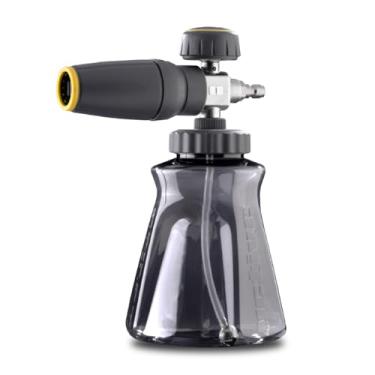 Imagem de Active Canhão de espuma com conector rápido de ¼ polegada para lavadoras de pressão elétricas e a gás. Frasco de boca larga e spray variável para gerar pulverização espessa de espuma de neve para