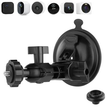 Imagem de Mippko Câmera de segurança de parede com ventosa para Blink Outdoor (4ª geração) /XT3/XT2/XT/Mini, Arlo Pro/Pro 2/Pro 3/Pro4/Go2/Ultra, WyzeCam/Reolink/Nest/SimpliSafe, braço ajustável flexível de