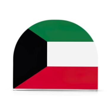 Imagem de Porta-guardanapos de coquetel acrílico bandeira do Kuwait, porta-guardanapos para festa, dispensador de guardanapos de cozinha para guardanapos de papel de jantar