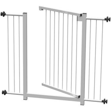 Imagem de Grade Portão Pet Bebê Divisor Ambiente 90 Cm Branco