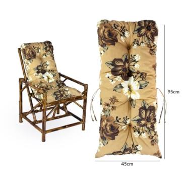 Imagem de Almofada Cheia 95x45cm - Encosto Gordo Ideal para Cadeira, Poltrona, Sofá e Cama, Confortável e Decorativa (Rosa Marrom)