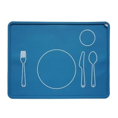 Imagem de 2 peças, jogo americano de silicone, multifuncional, impermeável, lavável, isolamento térmico, tapete para copos, para mesa de jantar, acessórios de cozinha, ideal para uso em sala de jantar, cozinha