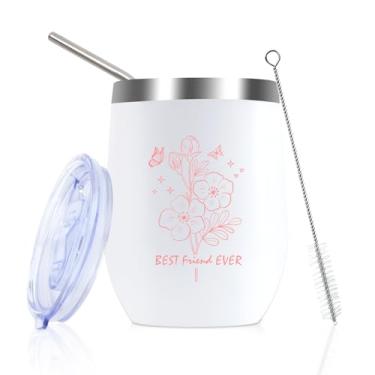 Imagem de Presentes de amizade para mulheres, presentes engraçados de aniversário de Natal para melhores amigas, mulheres, presente de dia dos namorados para mães de longa distância, amizade, amigas, copo de