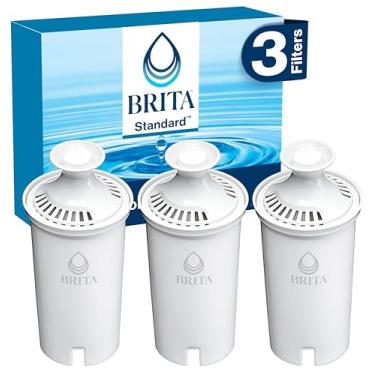 Imagem de Filtro de água padrão BRITA, filtros de substituição padrão para arremessadores e dispensadores, BPA livre, 3 contagem