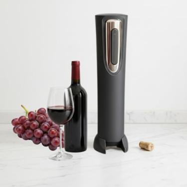 Imagem de Kit Abridor de Vinho Elétrico Automático (A Pilha) Saca Rolhas Elétrico Automático Com Cortador de Lacre Reutilizável