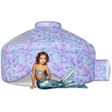 Imagem de Tenda coberta Skywin Air para crianças Mermaid Magic Fort com ventilad