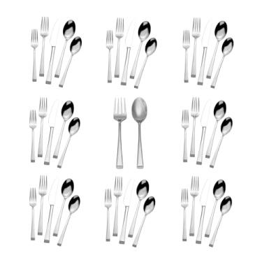 Imagem de Mikasa Rockford Conjunto de talheres forjados de aço inoxidável 18.0, 42 peças, serviço para 8